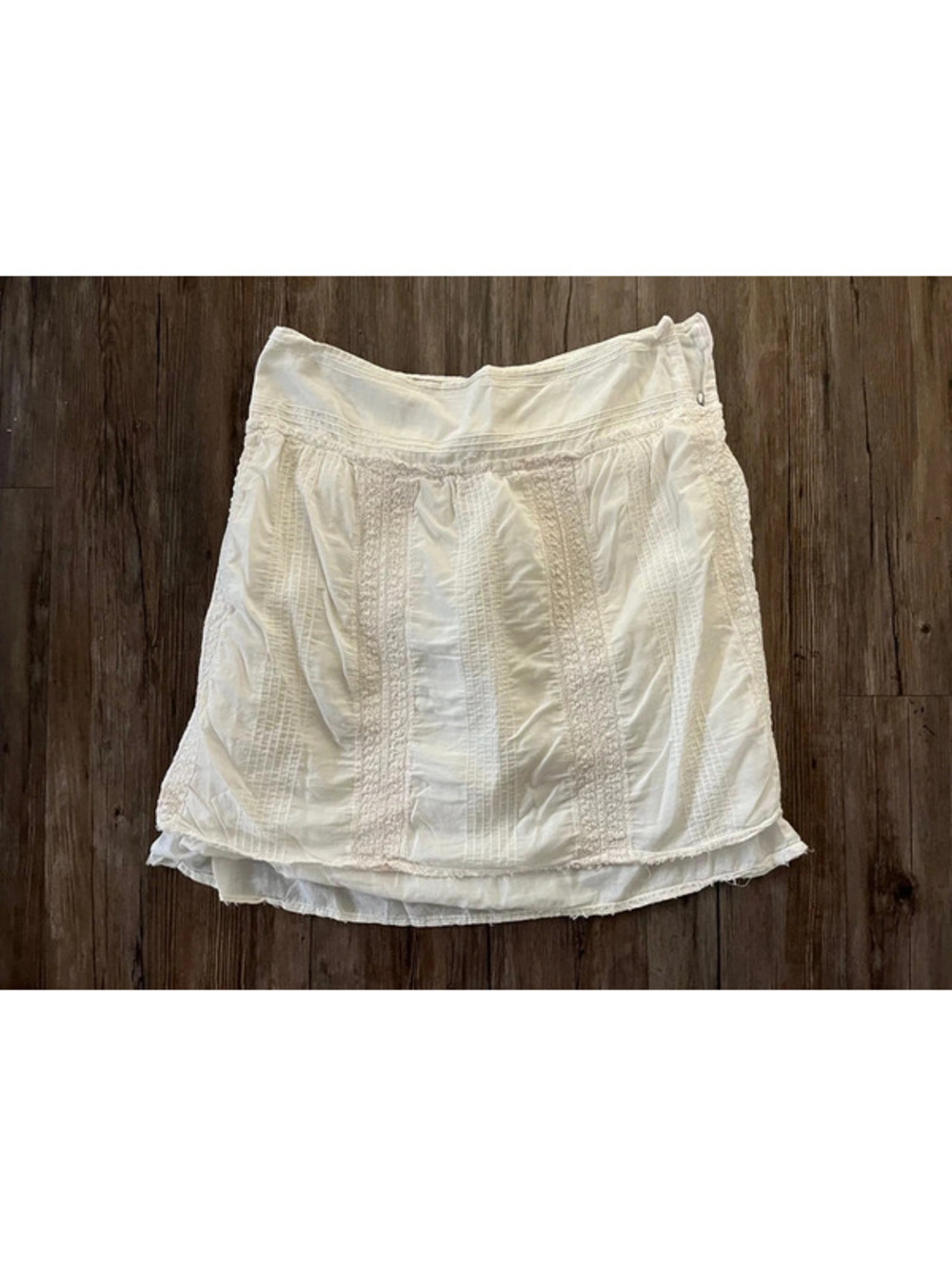 Zadig & Voltaire White 100% Cotton Midi Skirt 32 Coquette